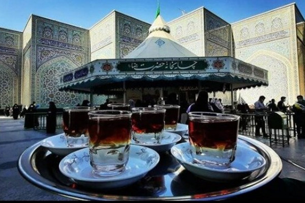 افتتاح چایخانه امام رضا(ع) در کبودرآهنگ همزمان با دهه کرامت