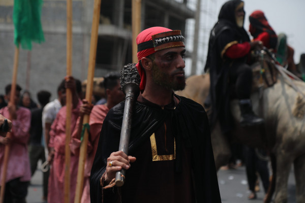 «شیر و کُتل» رسم ۴۰۰ ساله مینابی‌ها در روز عاشورا