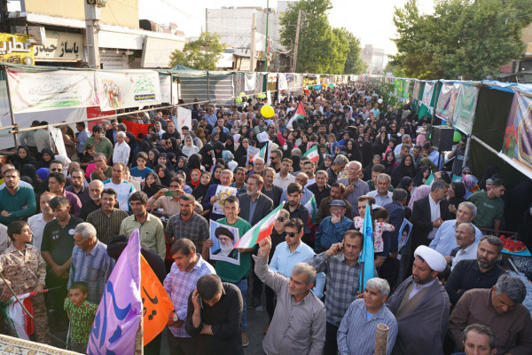Marcha kilométrica de Ghadir en las provincias