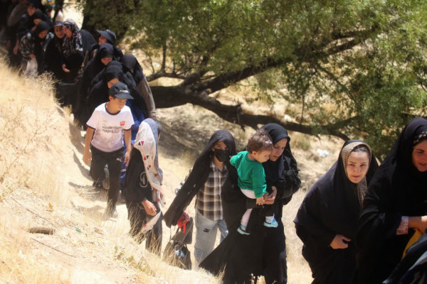 مراسم پیاده روی جاماندگان اربعین در یاسوج برگزار شد