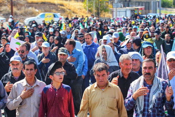 مراسم پیاده روی جاماندگان اربعین در یاسوج برگزار شد