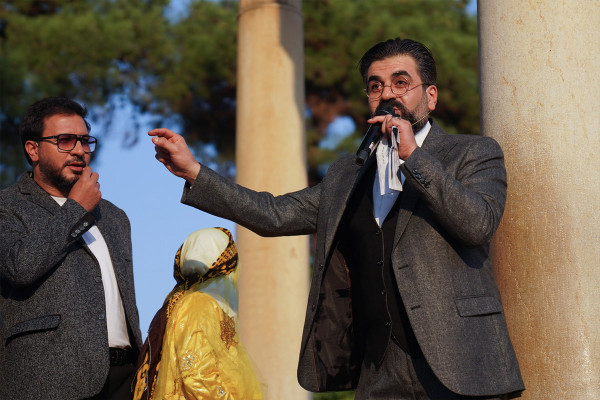 Holding the Mahfel Celebration at the Tomb of Hafez in Shiraz