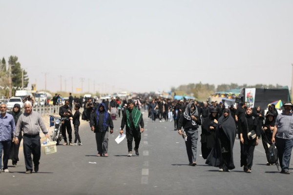 گزارش تصویری مراسم جاماندگان اربعین