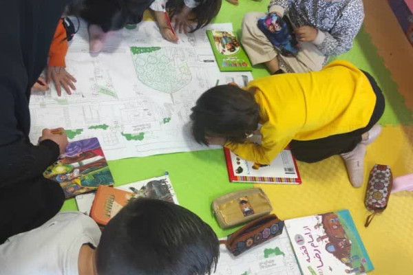 اجرای پرده خوانی فاطمیه ویژه کودکان و نوجوانان در شهرستان بدره