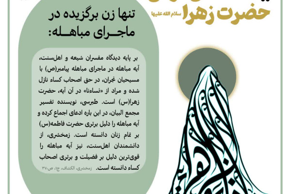 فضائل قرآنی حضرت زهرا سلام الله علیها