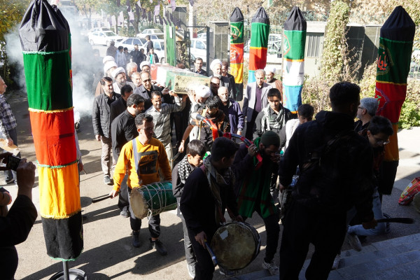 آیین استقبال از شهید خوشنام مکتب آقا روح الله