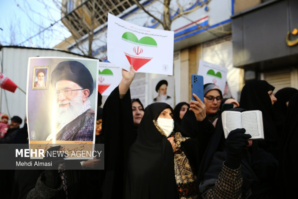 خیزش زنجانی ها در محکومیت اقدامات اغتشاشگران