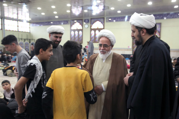 حجت‌الاسلام‌و‌المسلمین غفوری، نماینده ولی‌فقیه در استان و امام‌جمعه کرمانشاه در جمع معتکفین