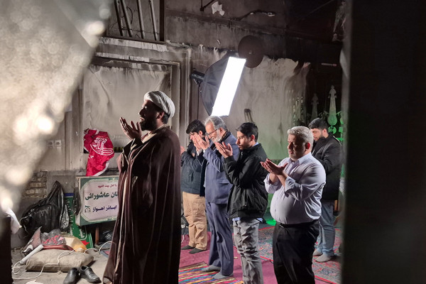 حسینیه ای در اهواز که طعمه آتش نمرودیان شد