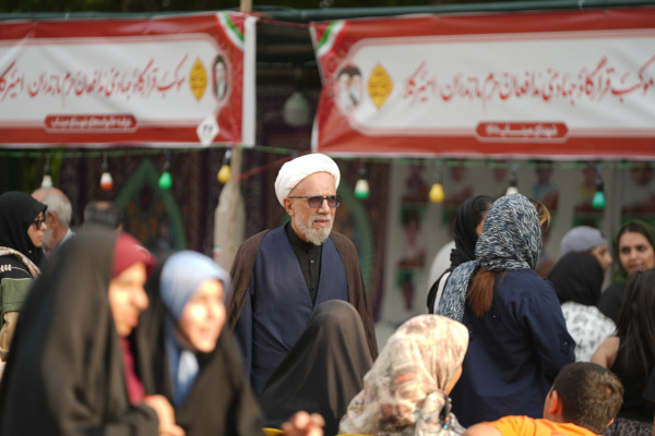 مازندران | قاب موکب های غدیر با حضور خانواده های شهدای میناب