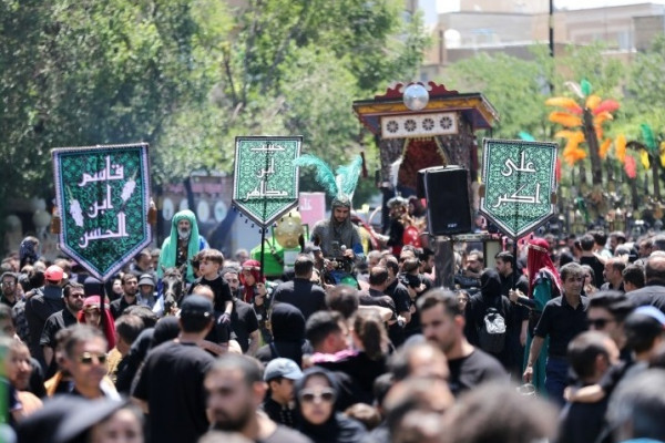 مراسم عزاداری سومین روز شهادت امام حسین (ع) در همدان
