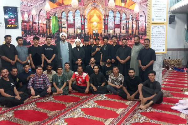 شب وصال؛ مسجد فاطمیه کنگاور در آغوش زائران دیوانیه عراق