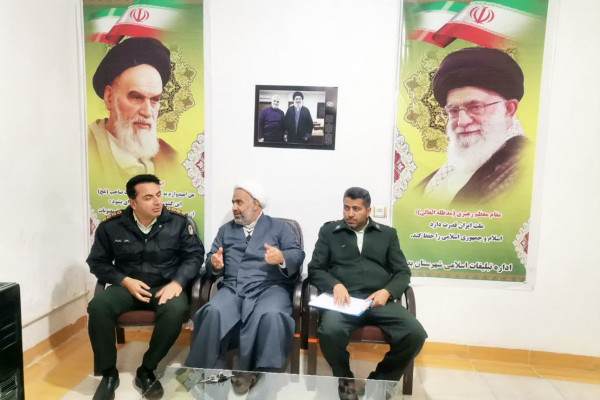 برگزاری جلسه رئیس اداره تبلیغات اسلامی با فرماندهان انتظامی شهرستان بدره