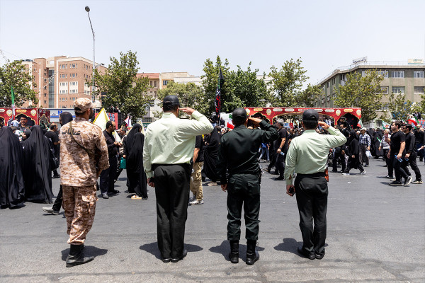 تشییع پیکر ۶۰ شهید اقتدار در تهران