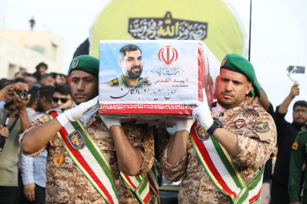 تشییع پیکر مطهر شهید «سعید آذربادگان» در بندرعباس